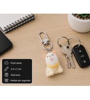 Sevimli Peluş Köpek Charm Anahtarlık – Mini Köpek Figürlü Anahtar Aksesuarı Hediye