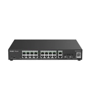 Nif Bilişim Ruijie Reyee RG-ES220GS-P 16 Port PoE 2 Port Uplink 2 Port SFP Rack Mount Yönetilebilir 250W  PoE Switch