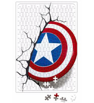 Captain America Shield Puzzle 240 Parça Yapboz