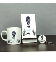 Polis Üçlü Set (Kupa + Telefon Standı + Anahtarlık) 001