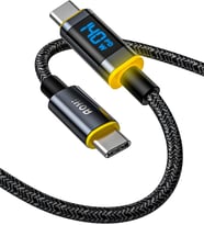 Aohi 140 W Usb C Kablosu, Ekranlı, Magline Naylon 1,2 M Tip C Hızlı Şarj Kablosu - Iphone 15 Pro Max