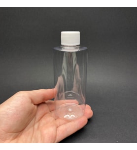 200 cc Silindir Keskin Küt Boyunlu Sert (27gr) Pet  Şişe - Beyaz Kapaklı- 200ml Kapaklı Plastik Şişe x 10 Adet (Boş)