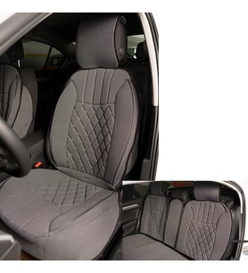 Space Elegance 5'li Koltuk Kılıfı Set Minder Gri / KLMNY549