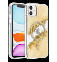Onegif iPhone 11 Lotus Simli Magsafe Kapak - Gümüş