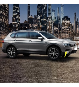 VW Tiguan 2016-2020 Ön Tampon Sağ Süs Kapağı Sensörlü Kromlu 5NA854662