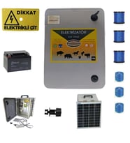 Eminent EC09 giriş12V Çıkış15000V 7.8joule Panolu Elektrikli Çit Cihazı Pro Set