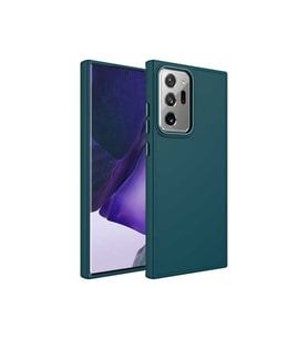 Samsung Galaxy Note 20 Ultra Uyumlu Kılıf Metal Çerçeve ve Buton Tasarımlı Silikon Zore Luna Kapak
