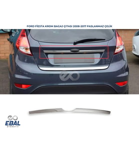 Ford Fiesta Krom Bagaj Çıtası 2008-2017 Arası P. Çelik