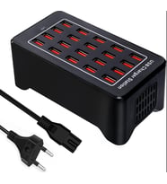 100W  20 Portlu Çok Fonksiyonlu Masaüstü Akıllı USB Şarj İstasyonu