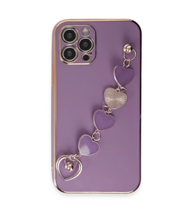 iPhone 12 Pro Max Kılıf Esila Silikon - Mor