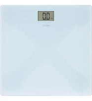 Dijital Cam Baskül 180 kg Kapasiteli, LCD Ekranlı, Sıcaklık Göstergeli, Otomatik Açma/Kapama, Hassas Tartı Terazisi – Mavi Renk
