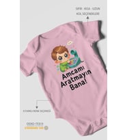 Amcamı Aratmayın Bana! Kısa Kollu Bebek Body %100 Pamuk