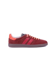 Shoetyle - Bordo Rengi Hakiki Süet Bağcıklı Erkek Sneaker 666-1077
