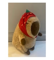 Kapibara Peluş Oyuncak Figür Yüksek Kalite Capybara Sevimli Kapibara Yumuşak Yastık Uyku Arkadaşı (Kırmızı)