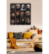 12 parça Harry Potter Resimleri Çerçeve Görünümlü Mdf tablo Duvar Süsü Hediyelik
