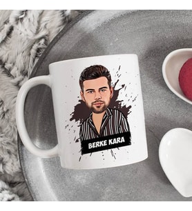 Kişiye Özel Karikatürlü Tasarım Erkeğe Hediye Kupa Bardak