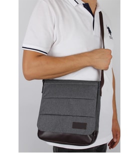 Bagacar Lacivert Unisex 13" 14" Laptop Mac Air Postacı Çantası (Çok Renkli)