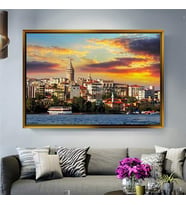 Altın Çerçeveli dekoratif tablo a541 (Gold)