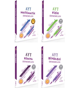 Karekök Yayınları Ayt Matematik-fizik-kimya-biyoloji Dörtlü Deneme Seti () (Çok Renkli)