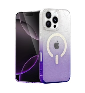 Newface Apple iPhone 16 Pro Max Pummel Shiny Magsafe Kapak - Mor