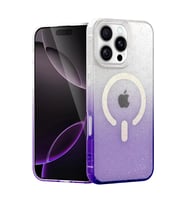 Newface Apple iPhone 16 Pro Max Pummel Shiny Magsafe Kapak - Mor