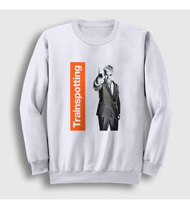 Presmono Unisex Beyaz Sick Boy Film Trainspotting Sweatshirt 455940tt