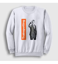 Presmono Unisex Beyaz Sick Boy Film Trainspotting Sweatshirt 455940tt