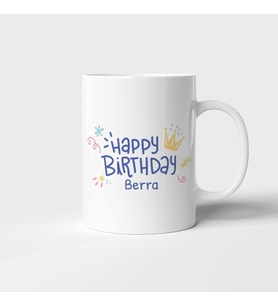 İyi Ki Doğdun Happy Birthday Baskılı Kupa Bardak