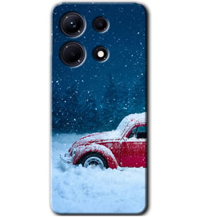 İnfinix Note 30 Kılıf HD Desen Baskılı Arka Kapak - Karlı Vosvos