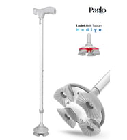 Akıllı Baston – 1 Adet Akıllı Taban Hediyeli, Ayarlanabilir Boy, Ergonomik Tutma Sapı, Çok Yönlü Denge Desteği