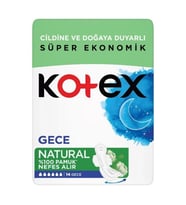 Kotex Natural Hijyenik Ped Gece 14 Lü