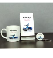 Gümrükçü Üçlü Set (Kupa + Telefon Standı + Anahtarlık)