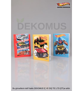 YENİ SEZON LİSANSLI HOT WHEELS A6 ÇİZGİLİ NOT DEFTERİ (Mavi)