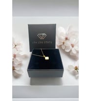 (ÖZEL KUTULU)  925 Ayar Gümüş Van Cleef Kolye