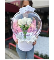 Lale Arajmanlı Balon Kutusu