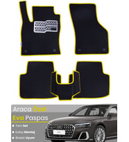 AUDİ A8 L (2017-2024) Uyumlu EVA Paspas Tam Set–Araca Özel,Su Geçirmez,Hızlı ve Kolay Montaj