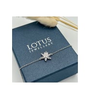 Lotus Çiçeği Gümüş Bileklik 925 Ayar Gümüş Bileklik