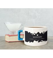 BK Gift Kişiye Özel İsimli Tarihli Mavi Kulplu Çay & Kahve Fincanı-5, Arkadaşa Hediye, Sevgiliye Hediye