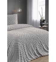 Diamond 3 Parça Zebra Kürk Comforter Yorgan Seti - 220x240 cm - Pvc Orijinal Çantalı (Silver)