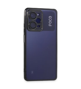 Xiaomi Poco X5 Pro 5g Kılıf Kamera Korumalı Lensli Silikon - Siyah