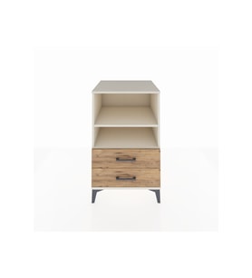 Kronos Komodin 2 Raflı 2 Çekmeceli 60x59x96 Aytaşı-Çam