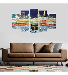 Kabe Resimli 5 Parçalı Mdf Tablo Seti