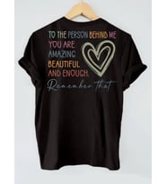 Remember That Baskılı Tasarım Tshirt (Siyah)