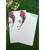 Özel Kesimli  25 Adet Toka Kartı - Kalın Kuşe (5993) Bandana Kartı - 9x14cm 