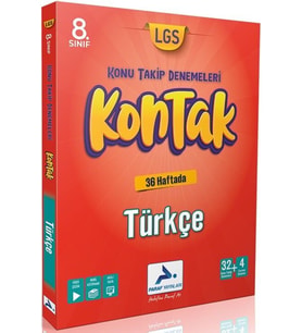 paraf yayınları Paraf 8. Sınıf Türkçe 36 Lı Kontak Deneme (Konu Takip Denemeleri) (Çok Renkli)