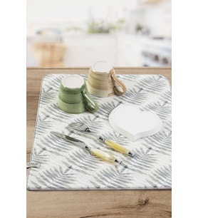Baskılı Bulaşık Kurutma Matı 42x52 Cm Kurulama Bezi Örtüsü Mf-075