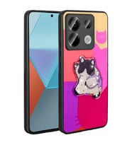 Xiaomi Redmi Note 13 Pro 5G Uyumlu Kılıf Parlayan Kabartmalı İkonik Figürlü Zore Amas Silikon Kapak