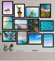 BK Gift 12 Parça Çerçeve Görünümlü Ahşap Tablo Seti (65x80cm)-10