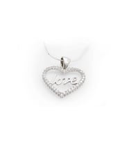 Gümüş Taşlı Love Kadın Kolye CSR2180332