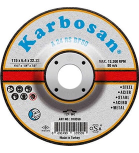 Karbosan 115x6.4x22.23 NK Metal Taşlama Diski-KARBOSAN 910550